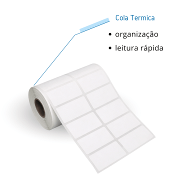 Etiqueta térmica FULL 40x25mm -  2 colunas  (27 metros)