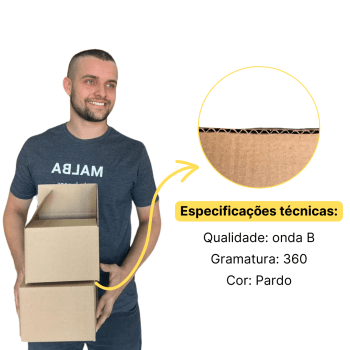 Caixa de papelão Impacta 48x34x20 (cm)