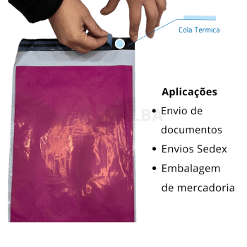ENVELOPE DE SEGURANÇA ROSA 26X36  