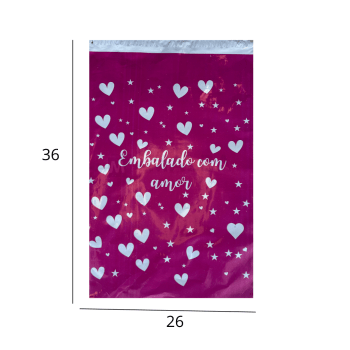 ENVELOPE DE SEGURANÇA ROSA 26X36  