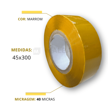 Fita Durex Marrom (45mm x 300 metros)