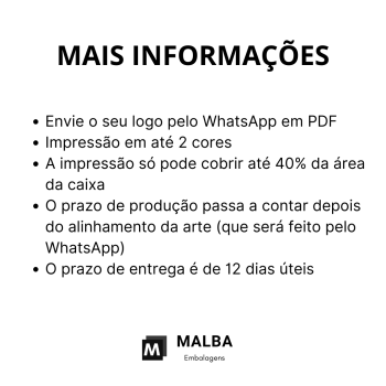 Caixa de papelão 24x15x10 - COM LOGOTIPO